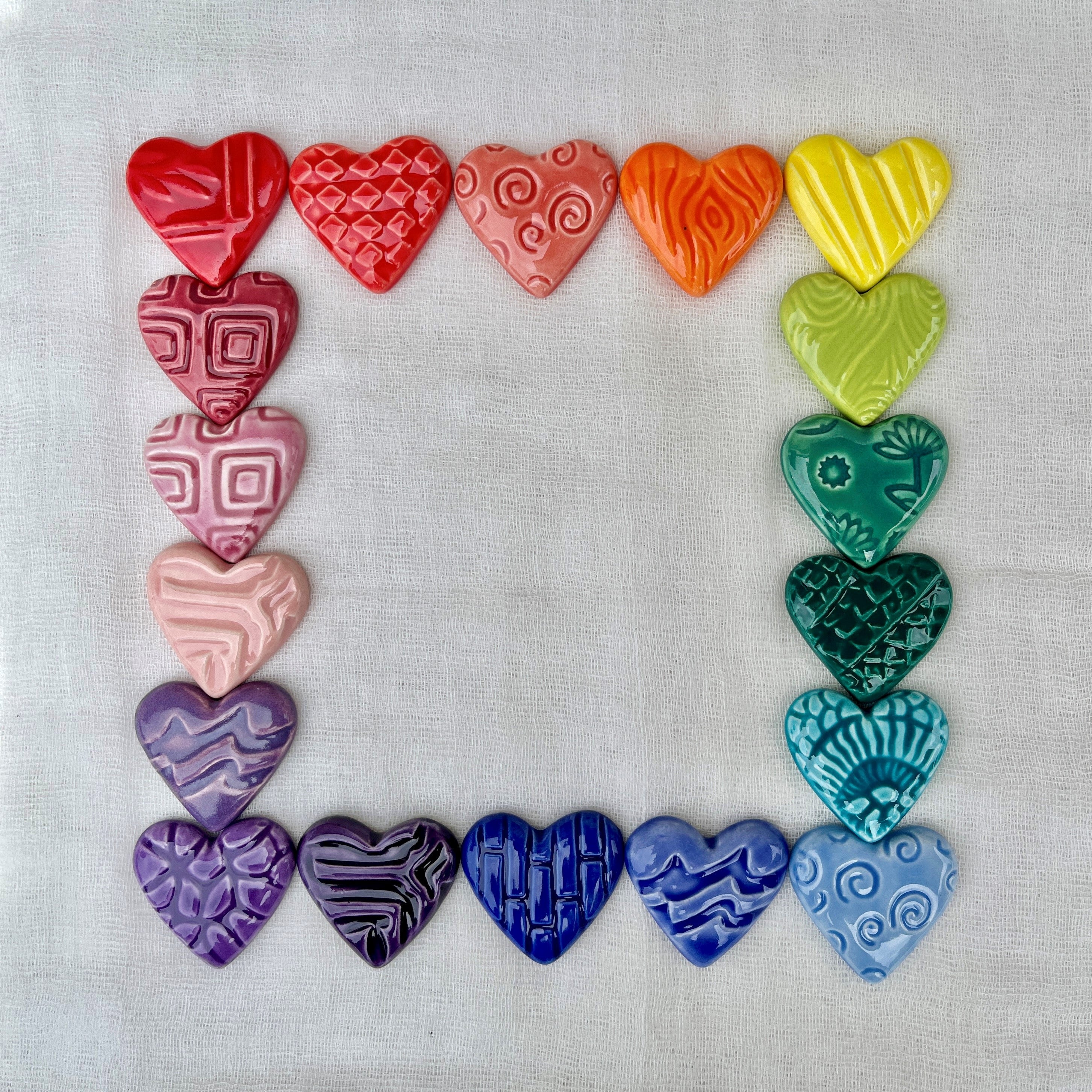 Colored Hearts