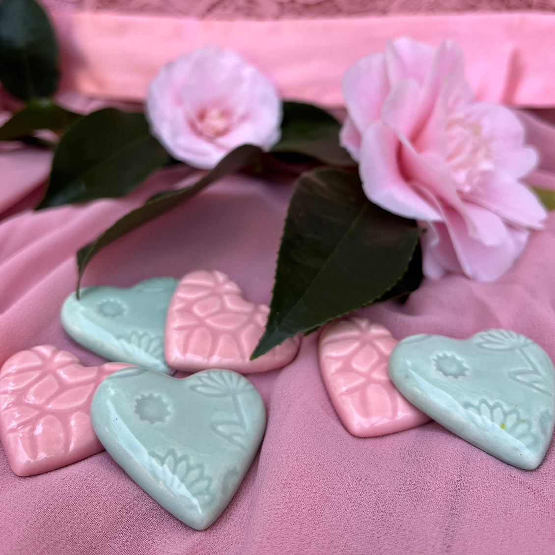 COLORED HEARTS (Reds and Pinks)