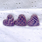 COLORED HEARTS (Purples & Blues)