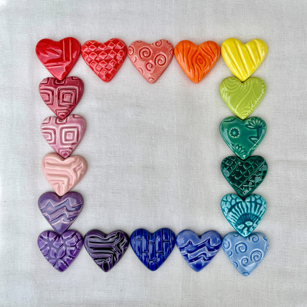 COLORED HEARTS (Purples & Blues)